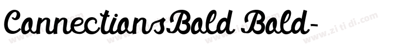 ConnectionsBold Bold字体转换